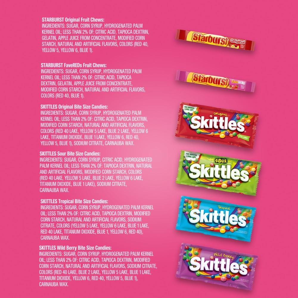 & STARBURST Assorted Candy Variety Pack for Holidays, Gifts, Parties, Candy A…