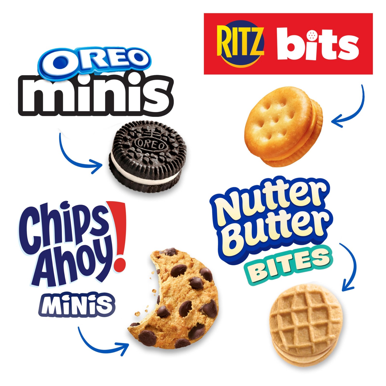 Nabisco Snacks Variety Pack, OREO Minis, Nutter Butter Bites, CHIPS AHOY! Minis