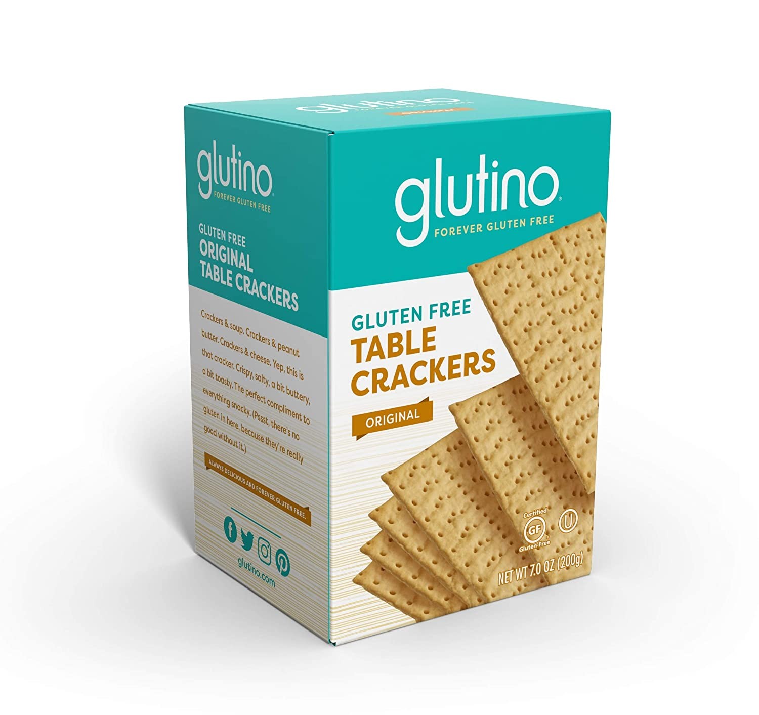 Glutino, Gluten Free Table Crackers 7 Oz