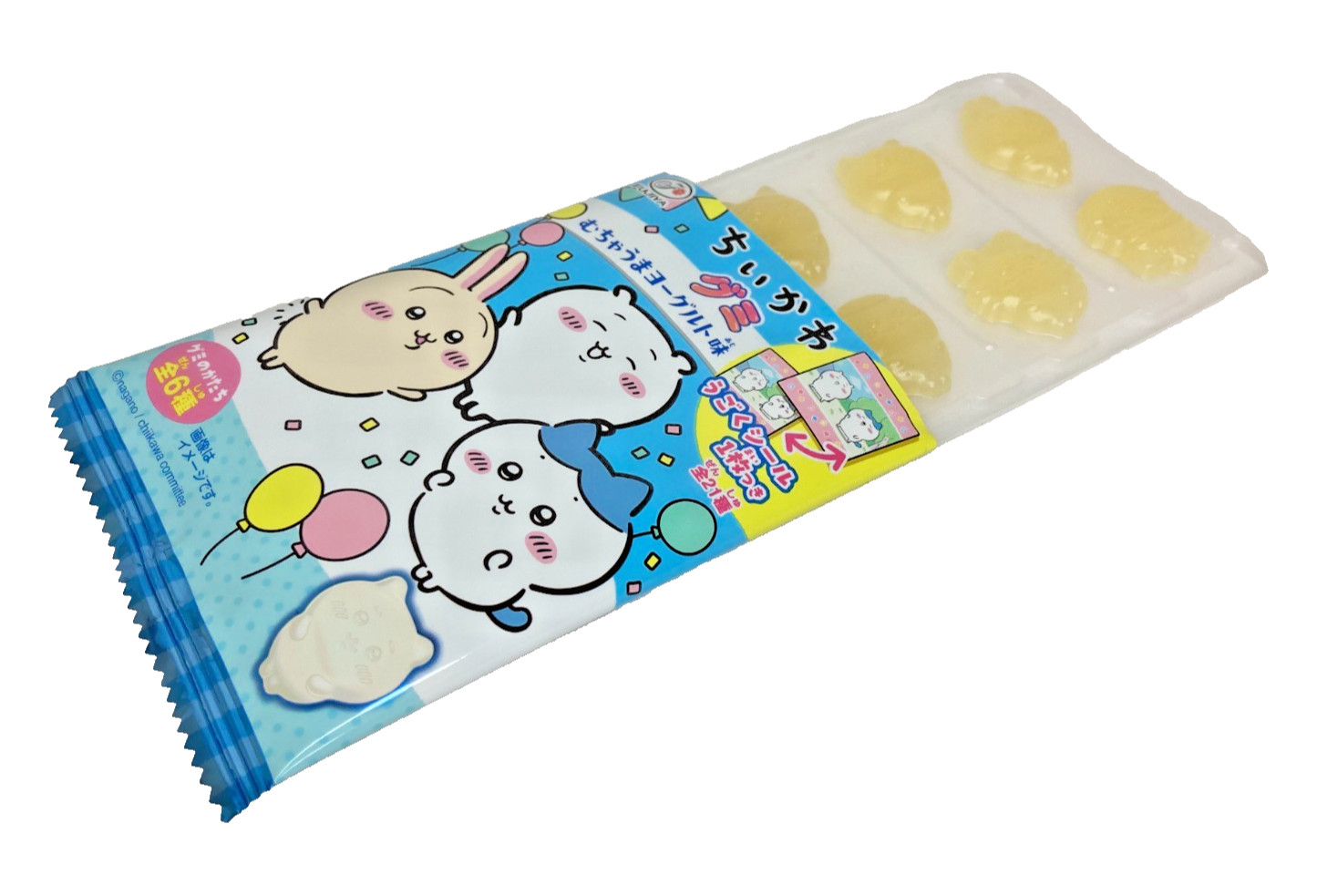 Japan Gummies Fujiya Chiikawa Gummy Super Tasty Yogurt Flavor 6 Pieces × 20 bags