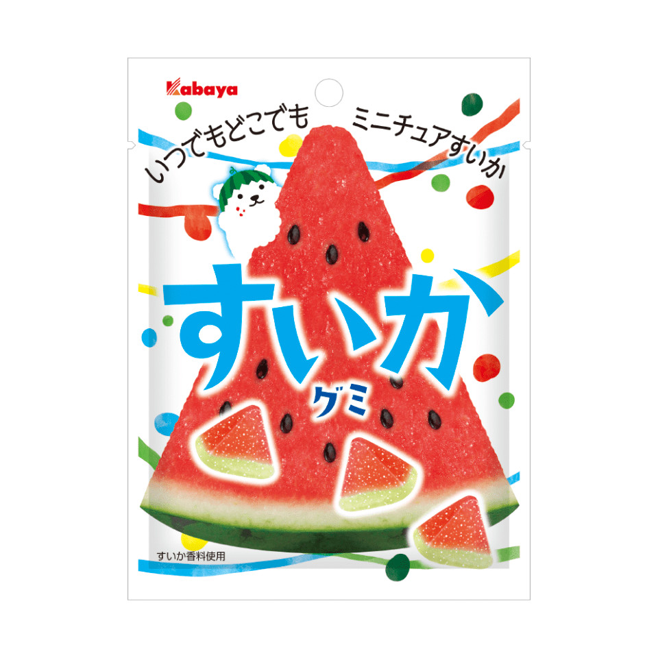 Suika Watermelon flavor Gummi Candy gummy 50g Kabaya from Japan