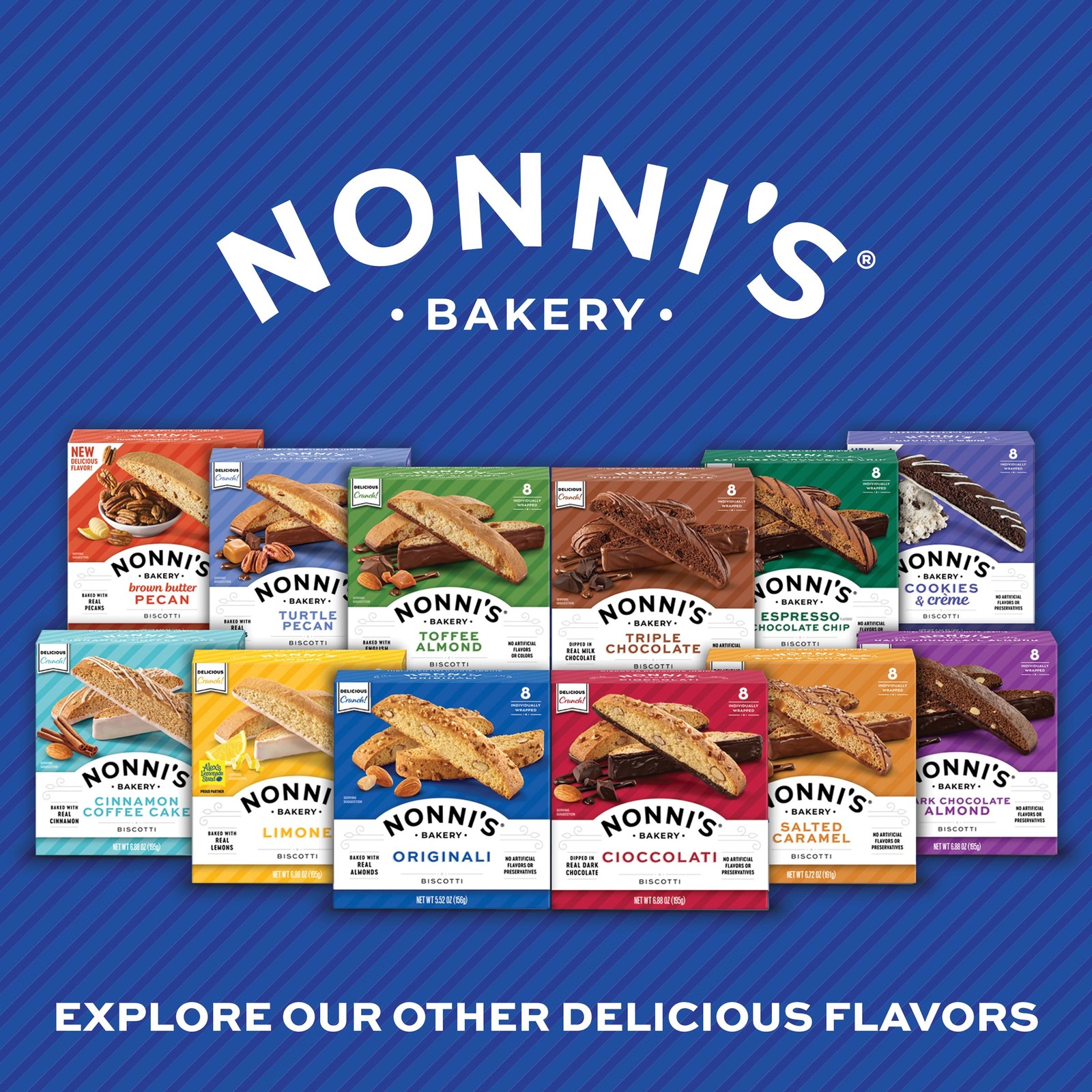 Nonni’s Salted Caramel Biscotti Italian Cookies – Individually…
