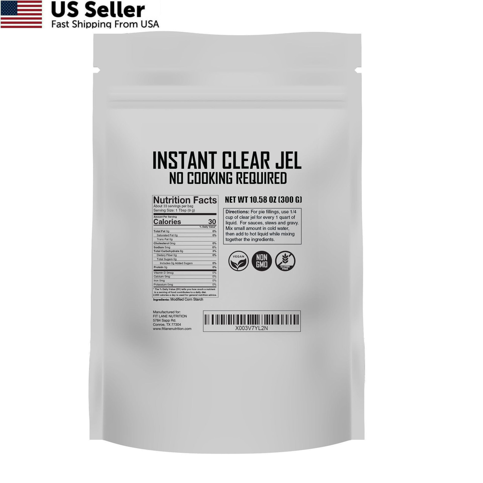 Instant Clear Jel for Canning 300 Grams: Secret 10.58 Ounce (Pack of 1)