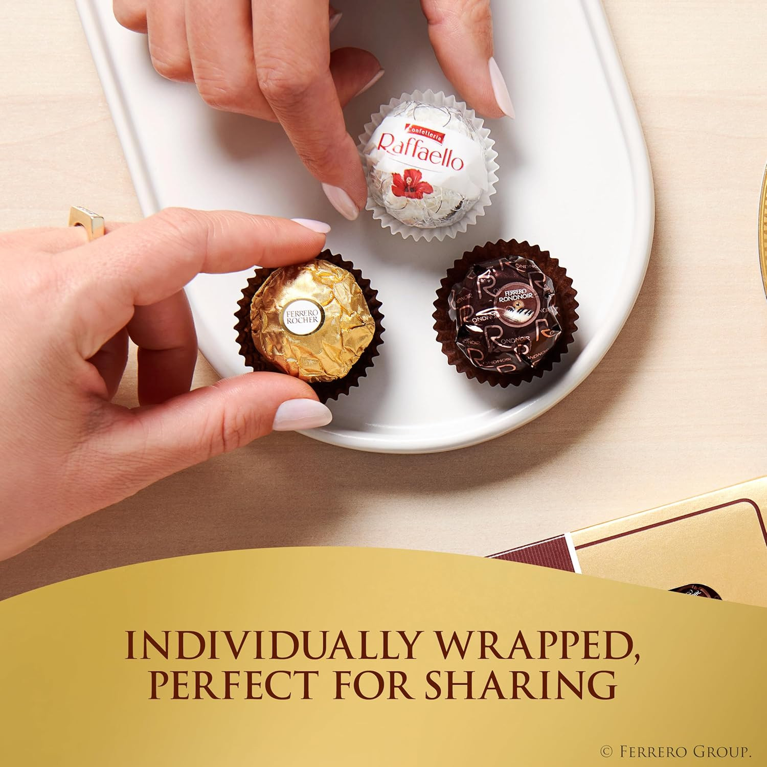 Collection Gourmet Gift Box, 48 Assorted Confections with Hazelnut, Dark Chocola