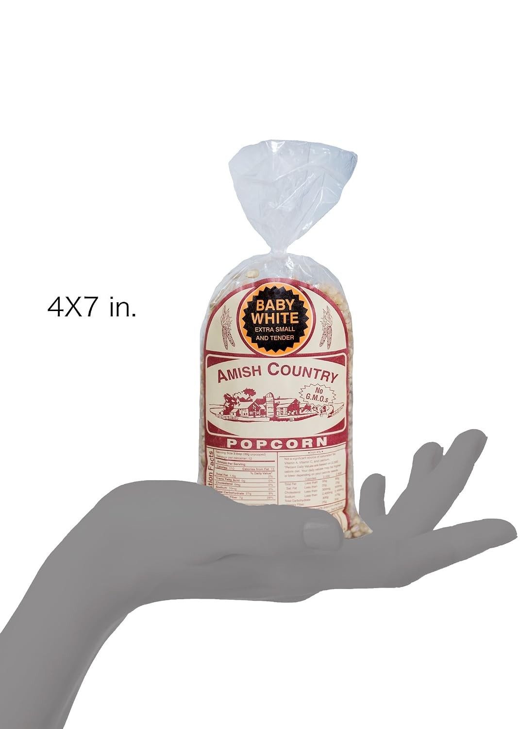 1 lb Bag | Baby White Popcorn Kernels | Old Fashioned, Non-GMO and Gluten Fre…