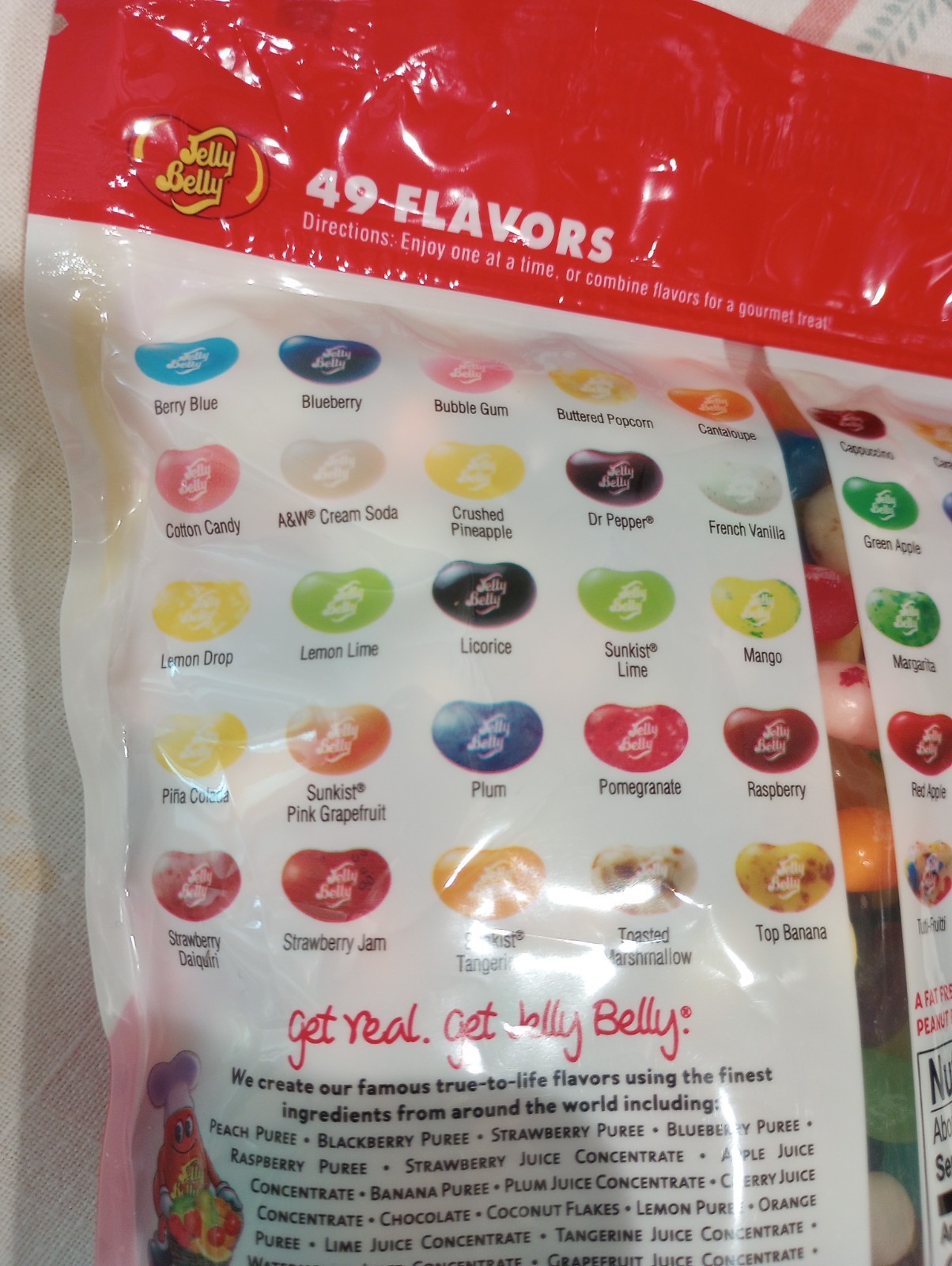 Jelly Belly – Original Gourmet Jelly Beans – 2 lb. Bag – 49 Flavors – BB 9-2027