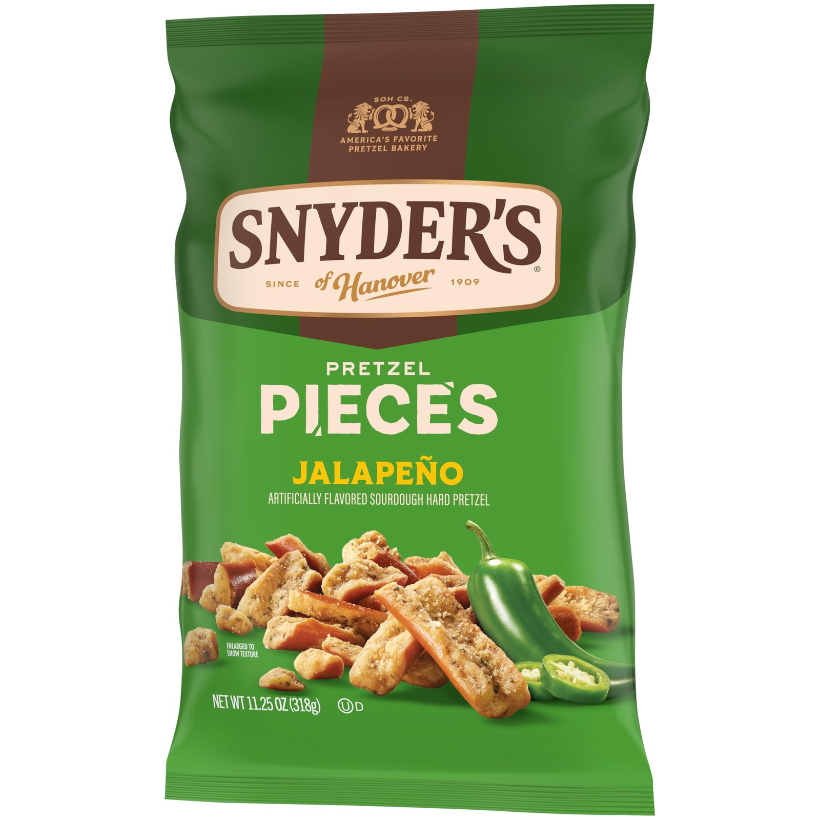 Snyder’s Jalapeño Flavored Pretzel Pieces 11.25 Oz