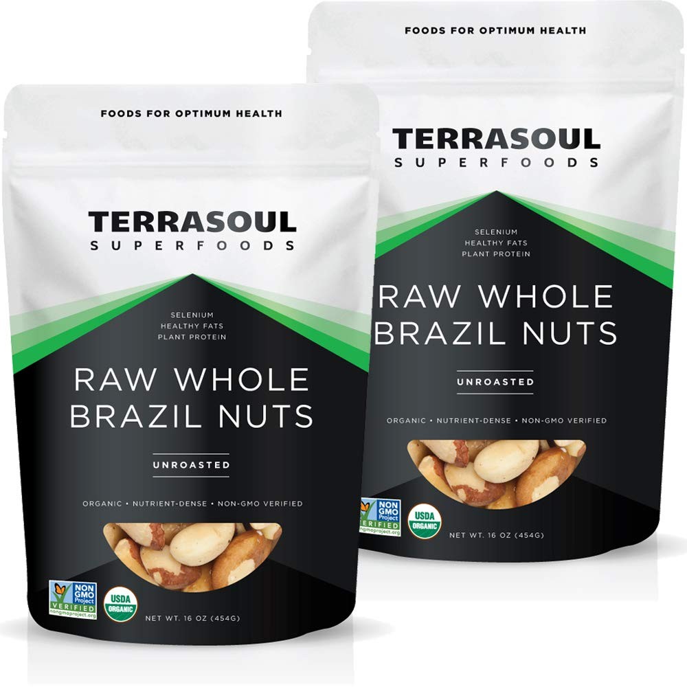 Organic Brazil Nuts, 2 Lbs 2 Pack Raw | Unsalted | Rich in Selenium