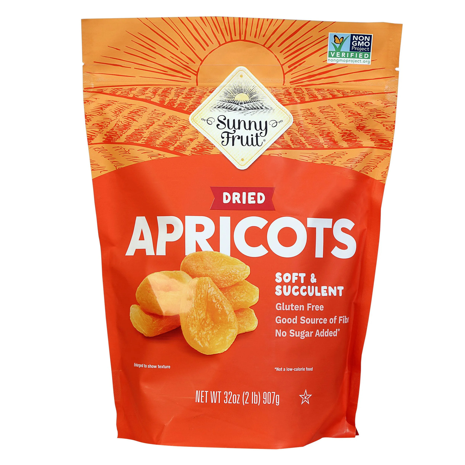 Sunny Fruit Dried Apricots, 32 oz / 2 lbs