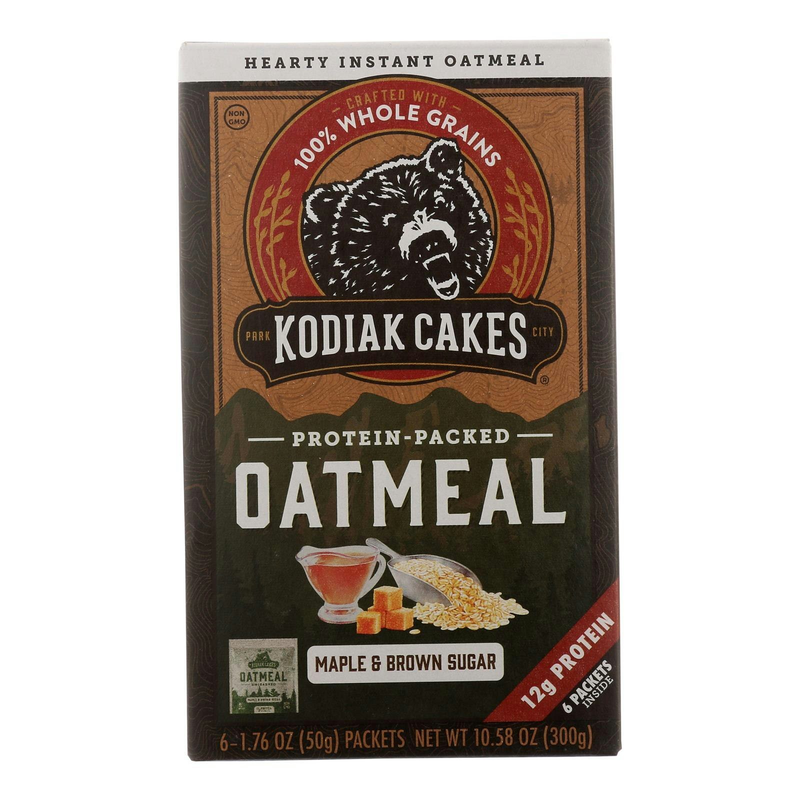 Kodiak Cakes – Oatmeal Maple Brown Sugar Packet – 1.76OZ (Pack of 6)