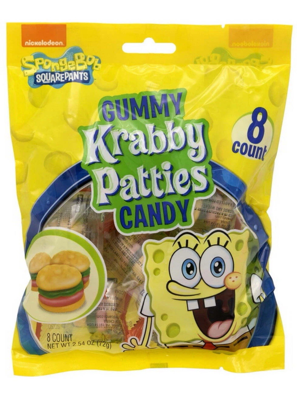 Frankford Sponge Bob Square Pants Krabby Patty Regular Bag 2.54 Ounce (Pack o…