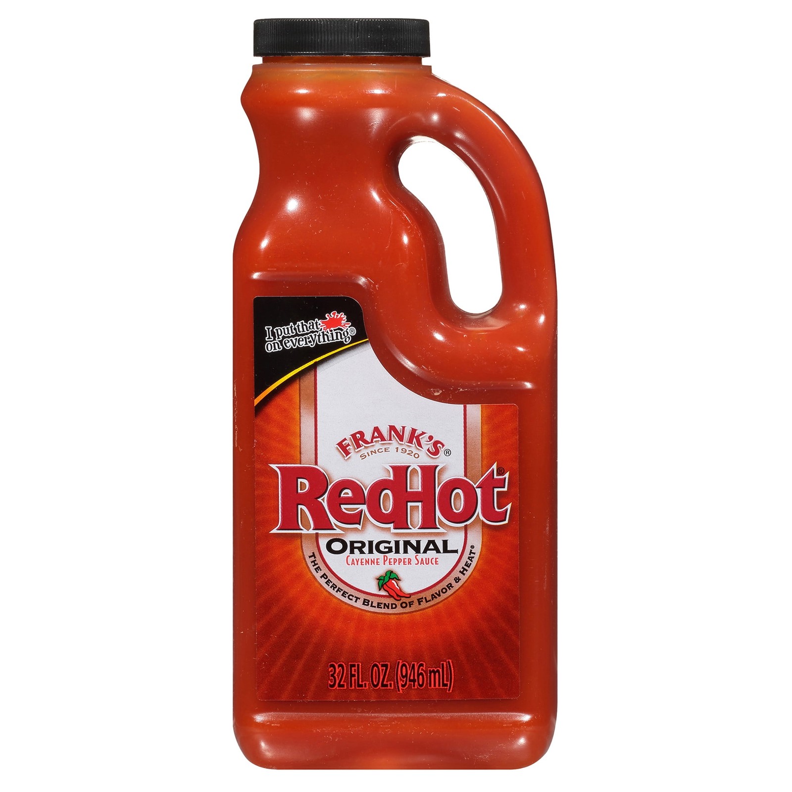 Frank’s RedHot Kosher Original Cayenne Pepper Hot Sauce, 32.0 fl oz Jug