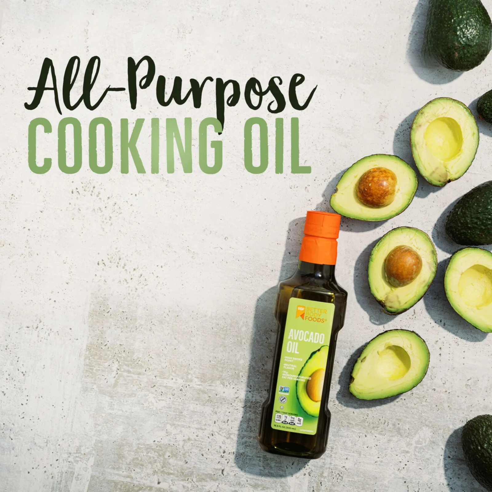 100% Pure Avocado Oil Naturally Refined Cooking Oil Non-GMO Paleo & Keto, 500ml*