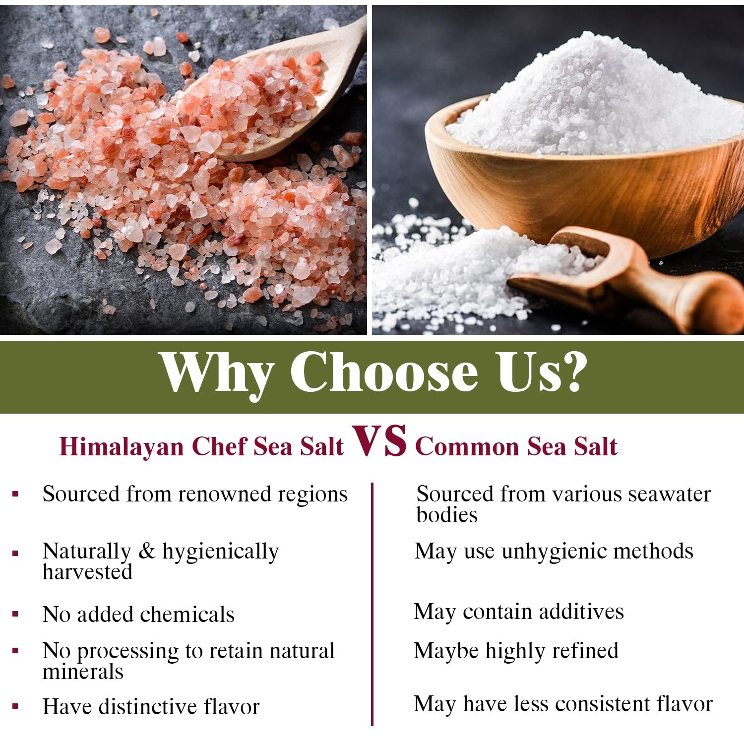 Himalayan Chef Cooking Pink Salt, Salt 80 Ounce (Pack of 1)