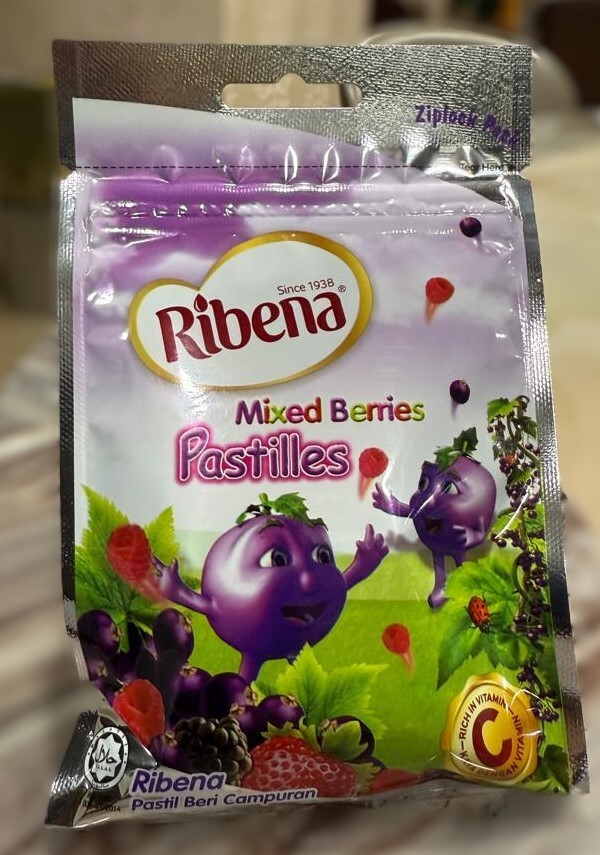 Ribena Mixed Berries Pastilles Rich In Vitamin C 20’s 40g – 3 Packs