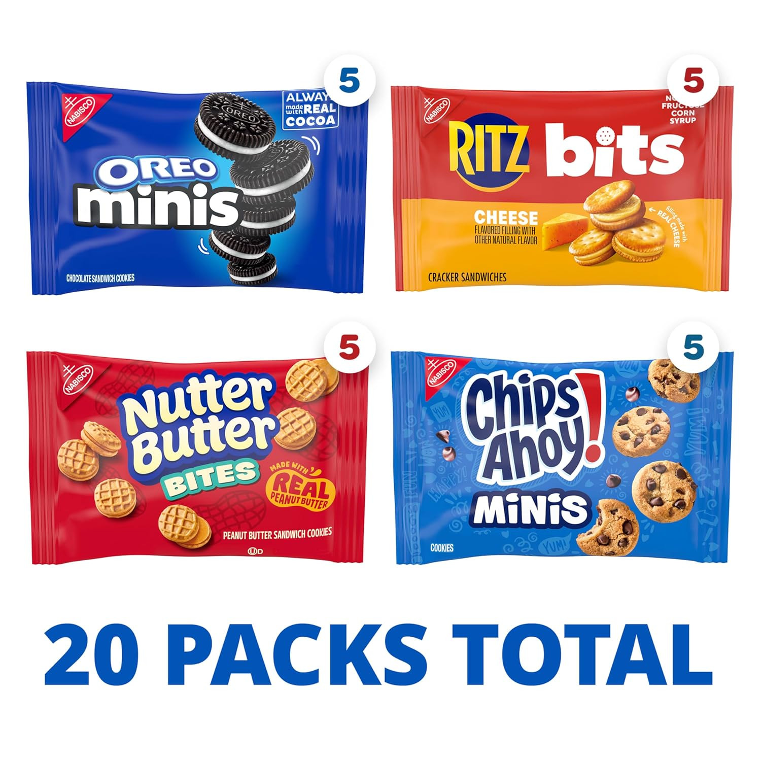 Snacks Variety Pack, OREO Minis, Nutter Butter Bites, CHIPS AHOY! Minis Cookies,