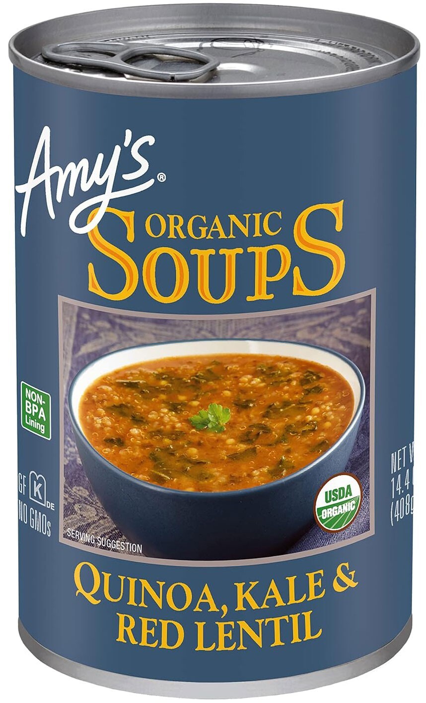 Amy’s Organic Quinoa, Kale & Red Lentil Soup – 14.4 oz