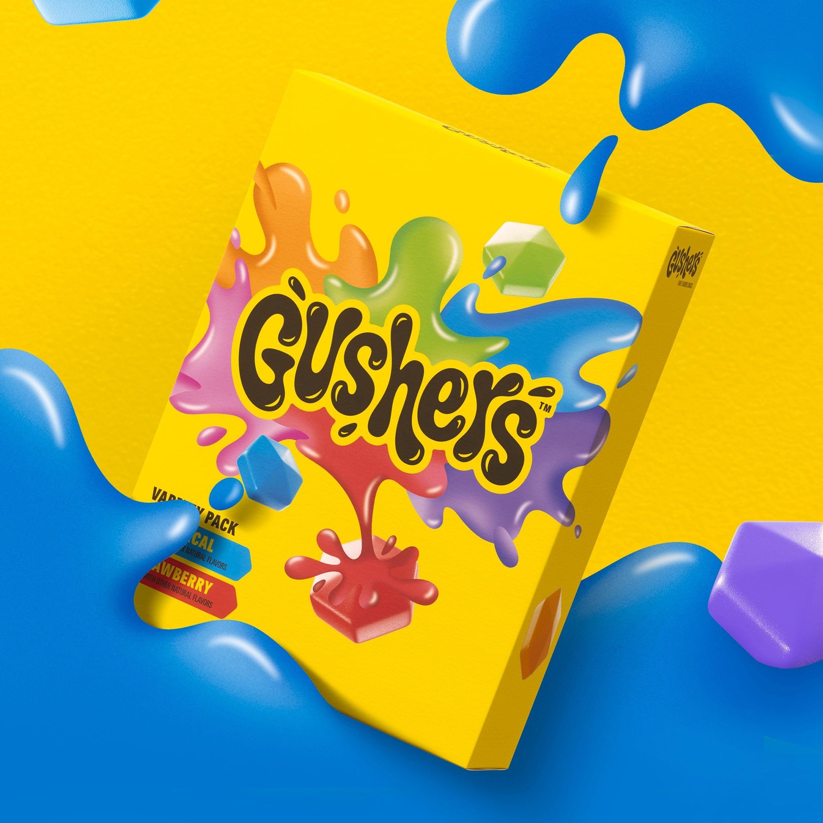 Gushers Fruit Flavored Snacks, Tropical and Strawberry 20 Count (Pack of 1)