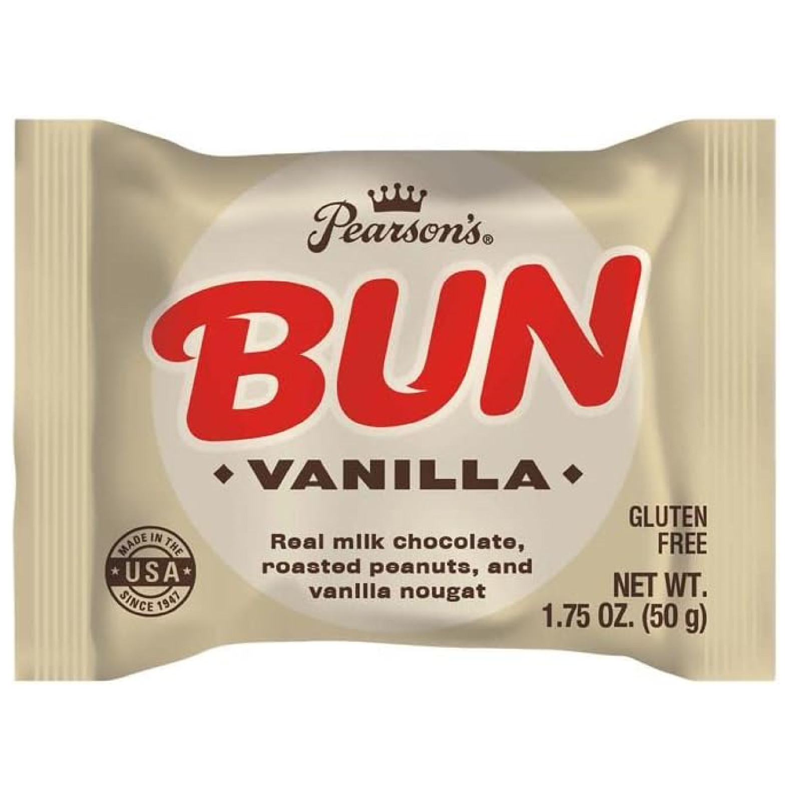 Full Box 24x Buns Pearson’s Vanilla Bun Bars – 1.75oz Each