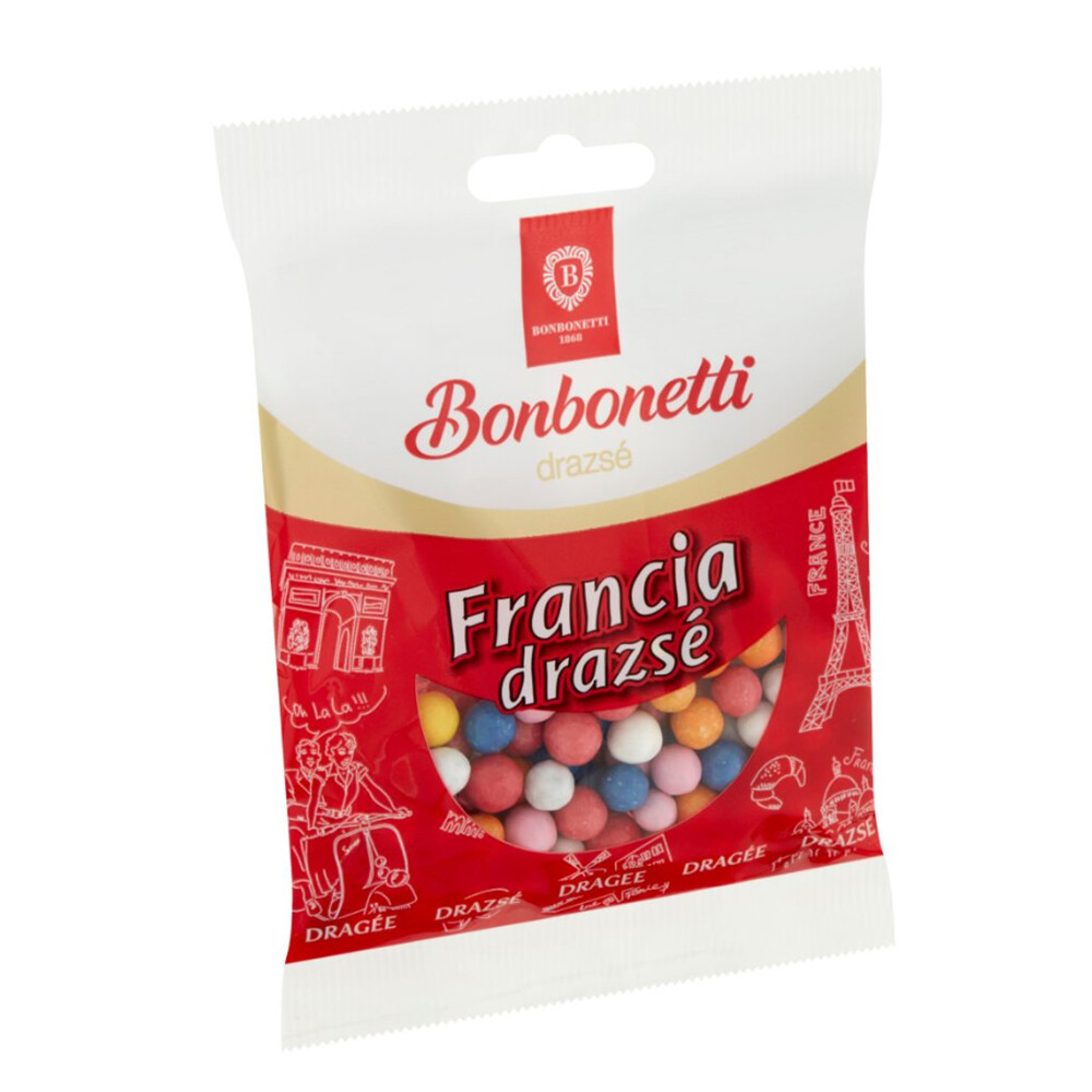 French Dragee Candy Cocoa Flavored – Franciadrazsé, Hungarian Retro Candy 10x70g