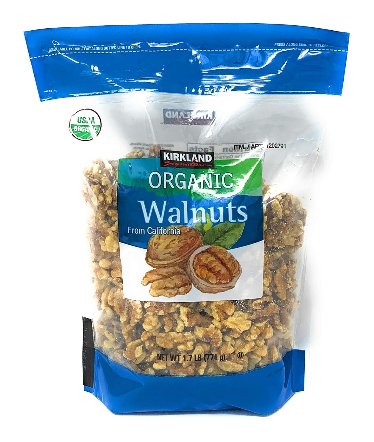 Kirkland Organic Walnuts – 1.7 Pounds