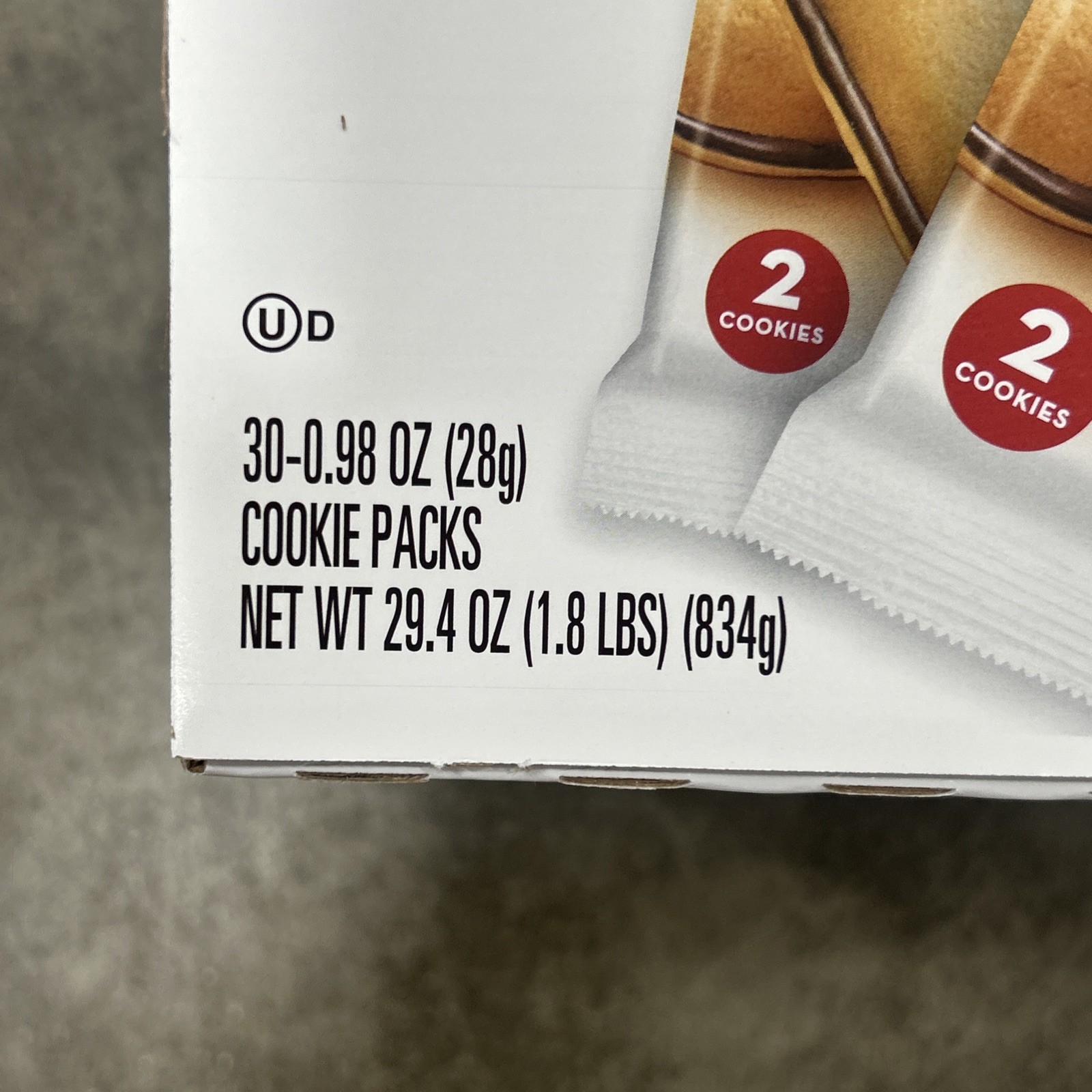 2-Pack Milano Cookies, Double Dark Chocolate, 0.98 oz, 30-count