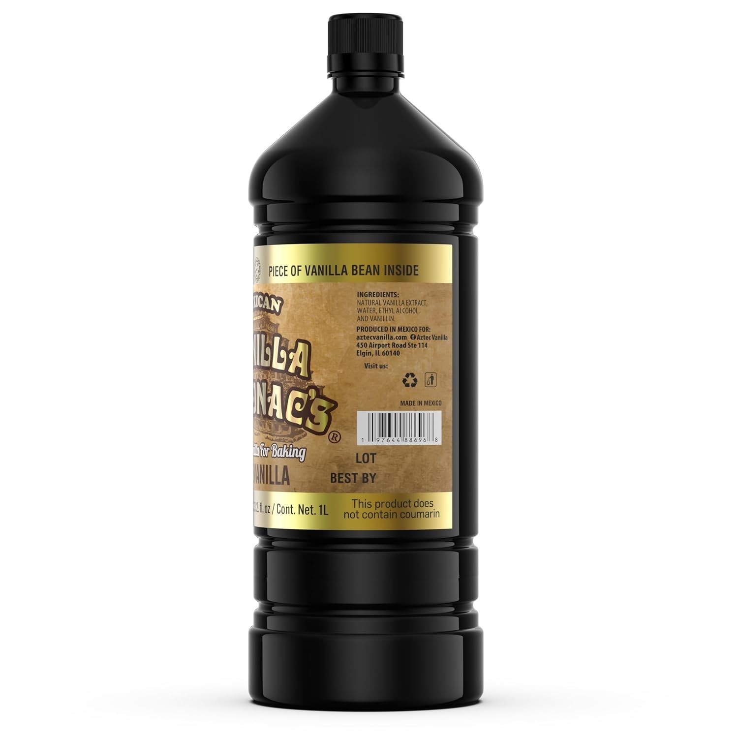 Luxury 33.2 oz Authentic Mexican Vanilla Extract – Rich Flavor with Vanilla Bean