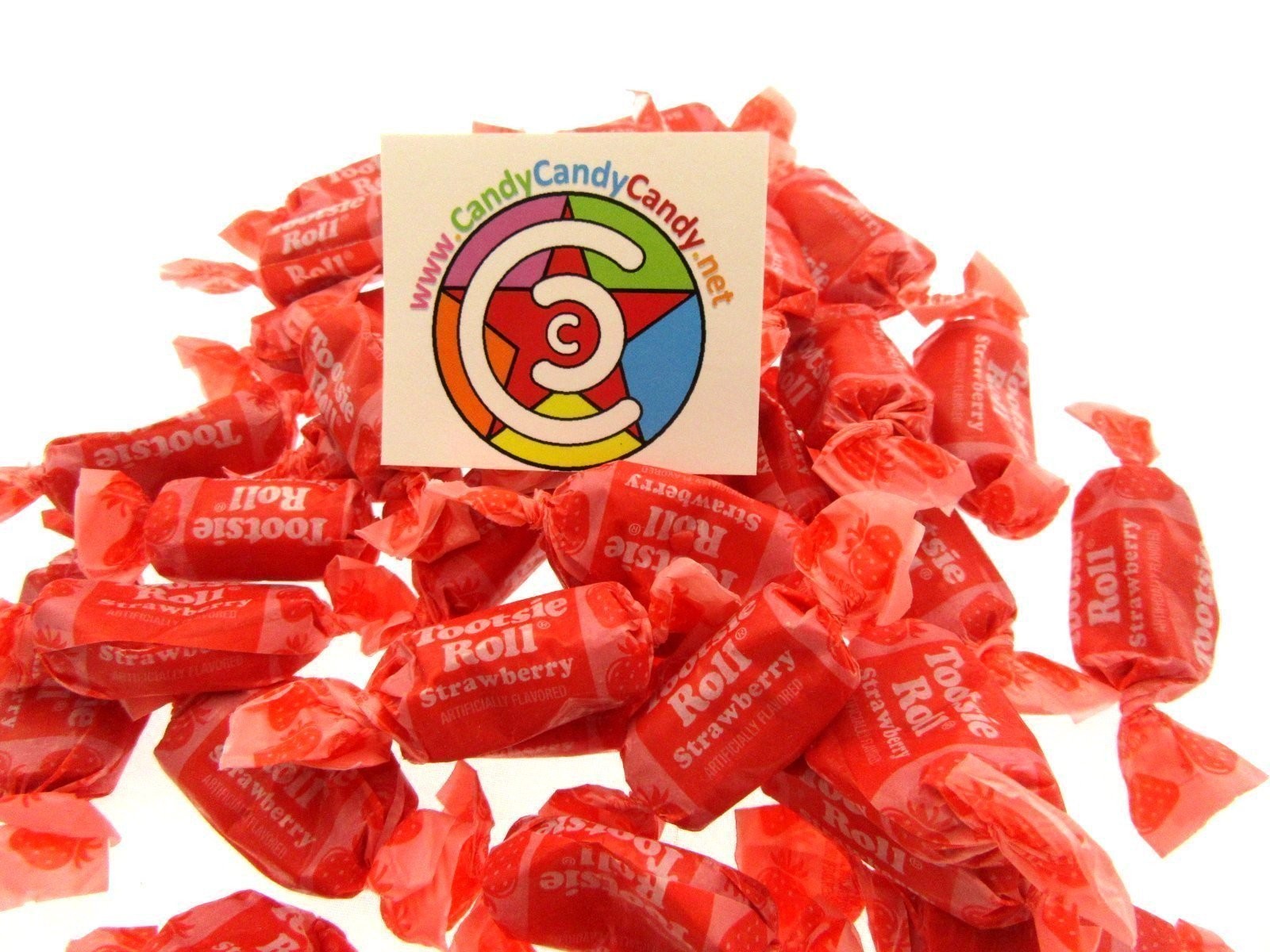 Tootsie Roll Strawberry Fruit Chews Half Pound 8oz Candy