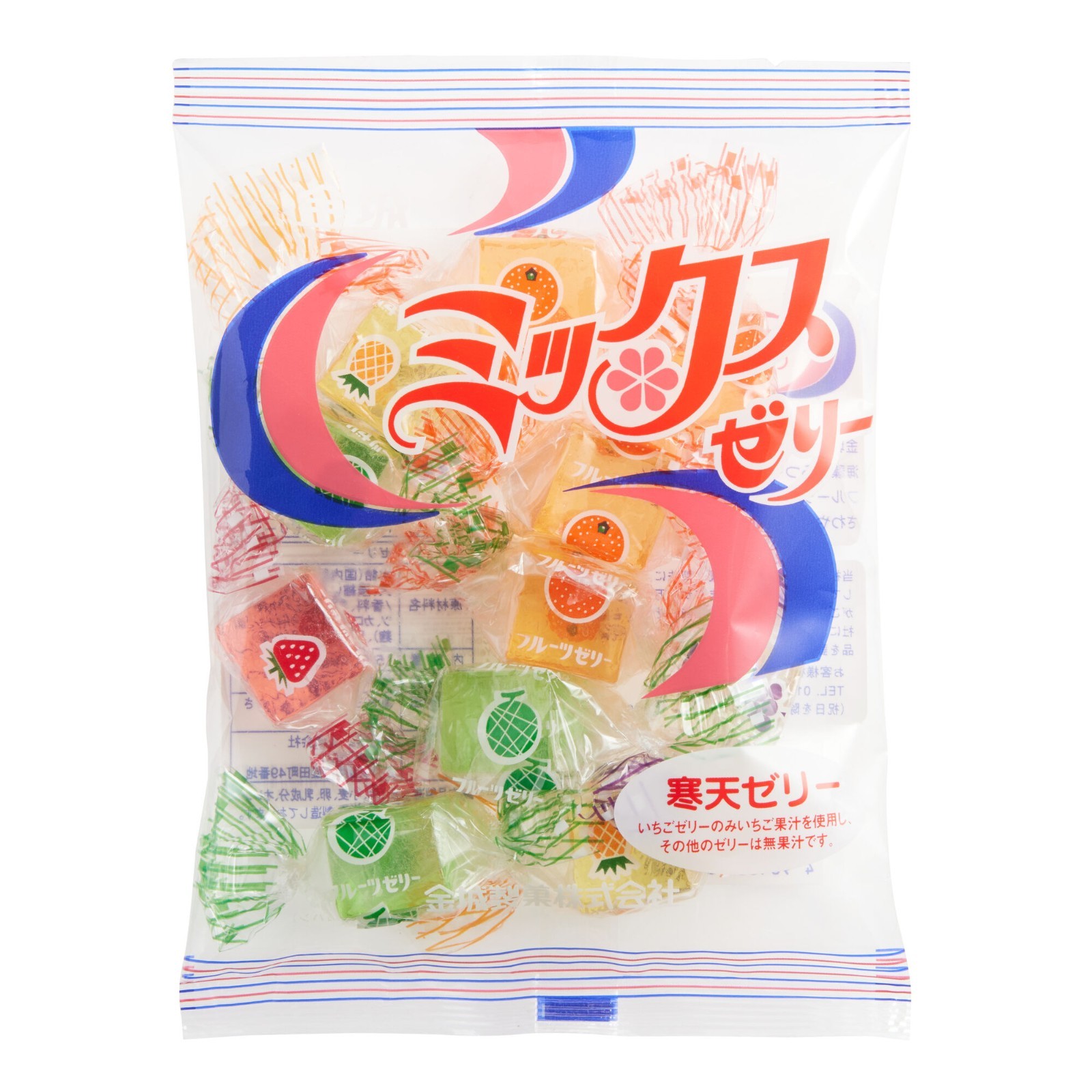 Kinjo Japan Assorted Fruit Flavors Mix Agar Jelly Candy 1 – 9.17 oz. Package New