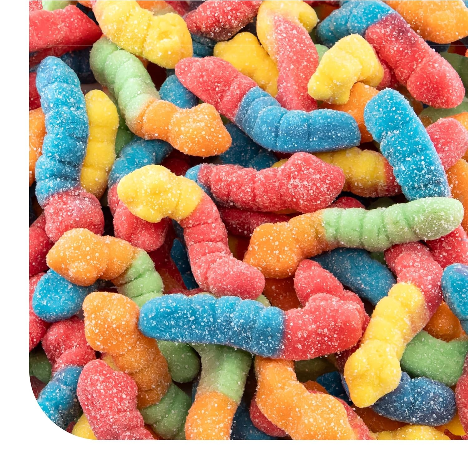 Sour Gummy Worms – 2 Pound Pack – Gummy Candy – Assorted Fruit Flavors