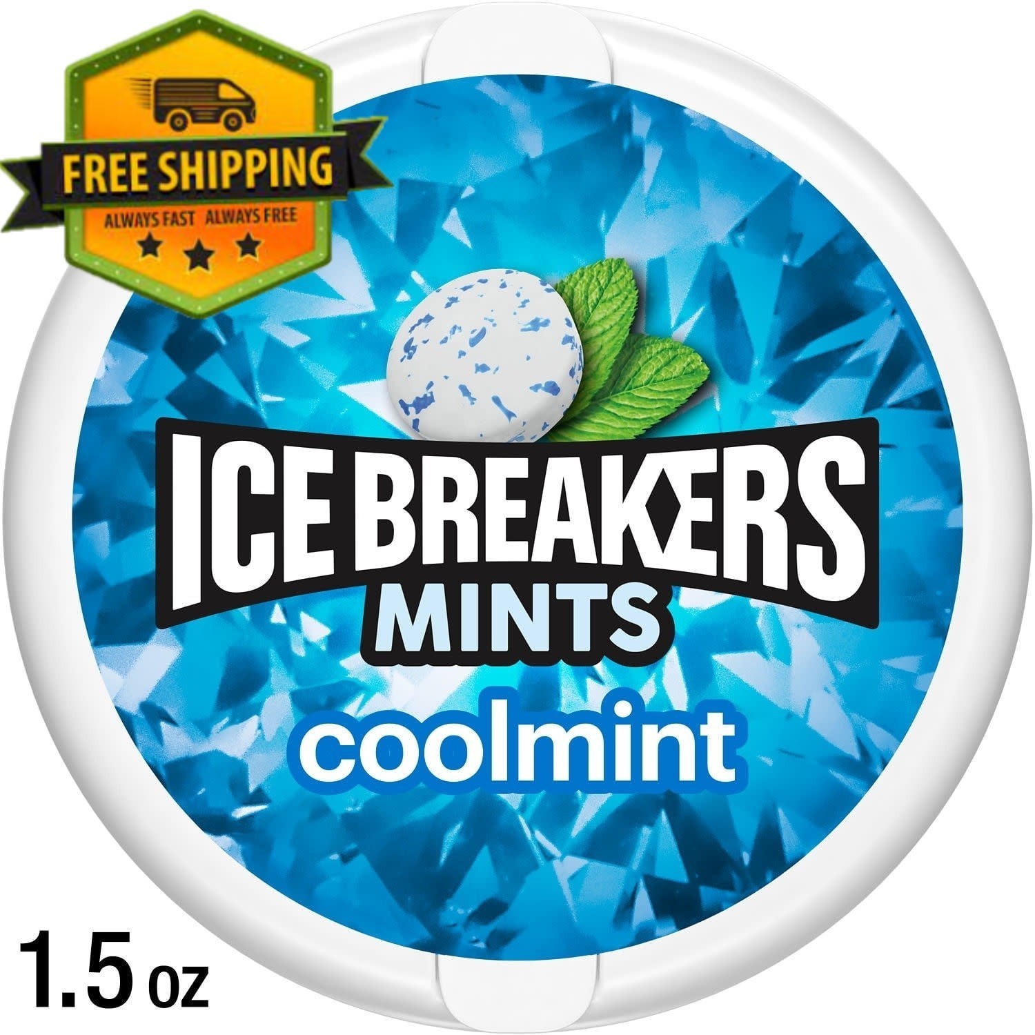 Ice Breakers Cool Mint Sugar-Free Mints – 1.5 oz Tin