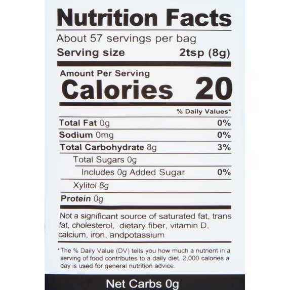 Health Garden Real Birch Xylitol All Natural Sweetener, 1.0 LB…..