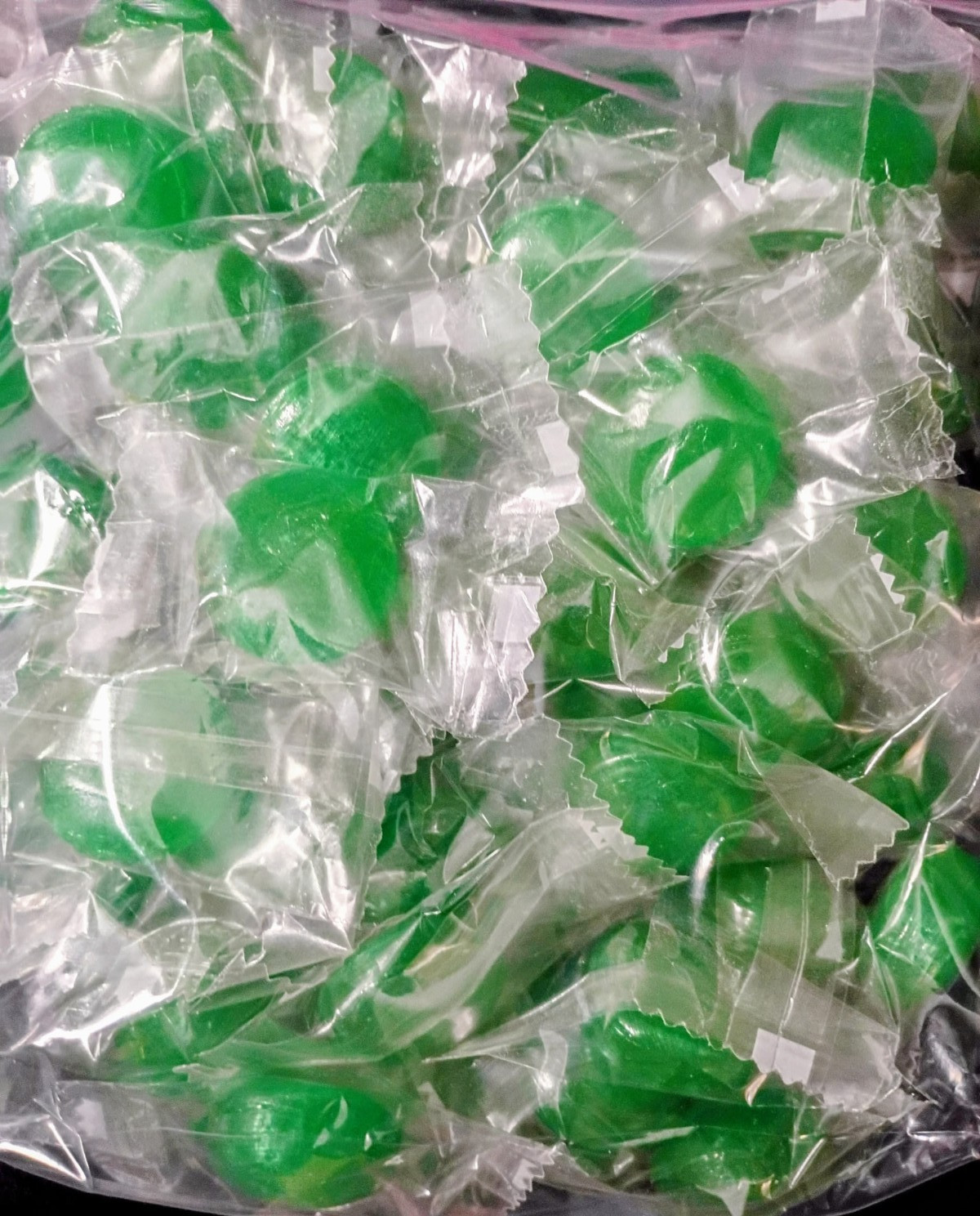 Individually Wrapped Lime Disc. Hard Candy 1 pound bag Bulk Delight Bag