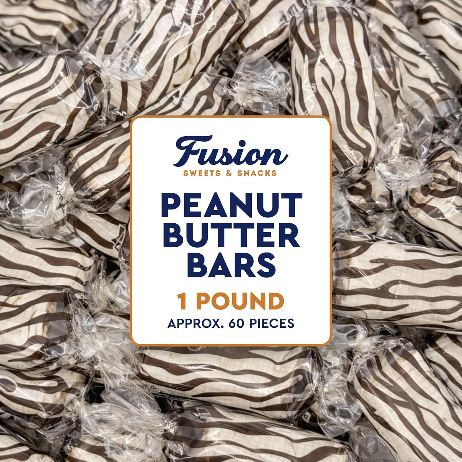 Peanut Butter Bars Candy – 1 Pound (Approx 60 Pieces), Peanut Butter Candy Bars