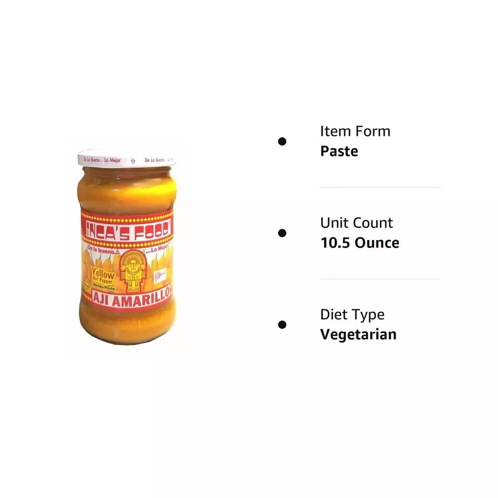 Incas Food Aji Amarillo – Yellow Hot Pepper Molido/paste 10.5oz – Product of Pe