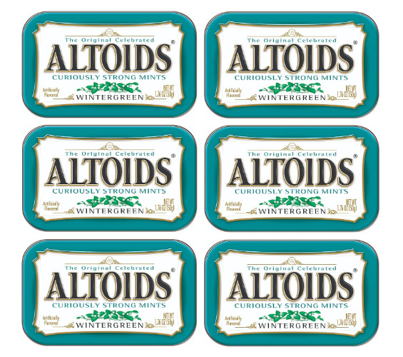 ALTOIDS Wintergreen Mints – 1.76 oz Tins (6 Packs)