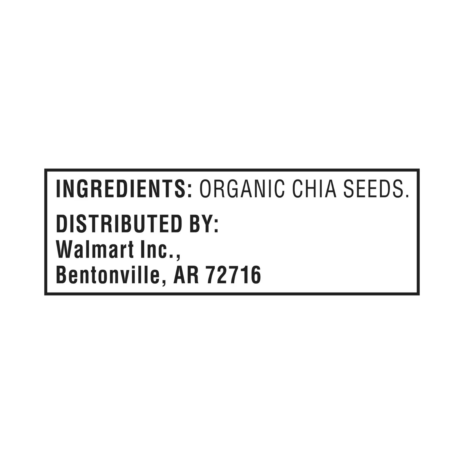 Great Value Organic Chia Seeds, 32 oz (907g) – USDA Organic, Gluten-Free