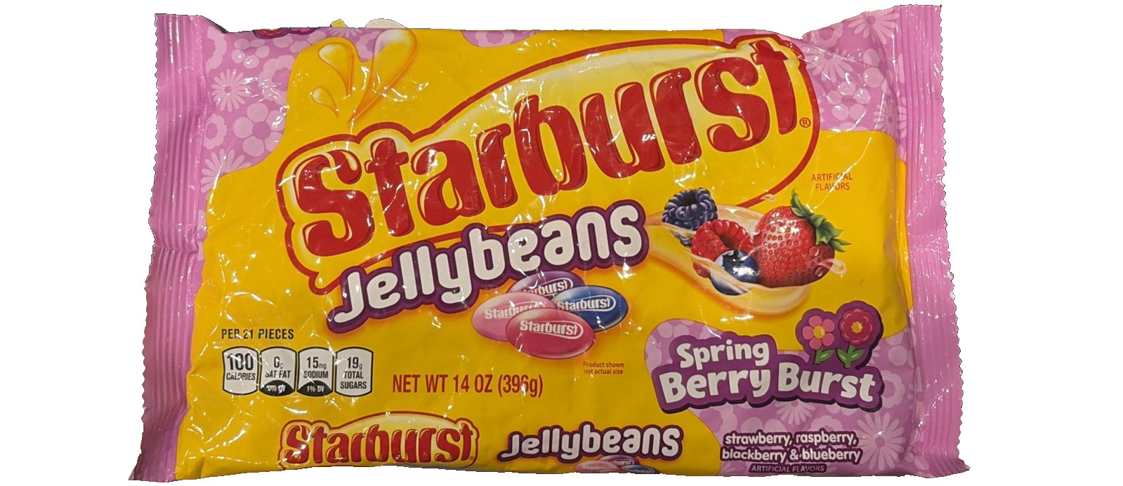 BB 11/2026 LOT OF 6 BAGS STARBURST JELLYBEANS JELLY BEANS BERRY BURST 14 OZ NEW