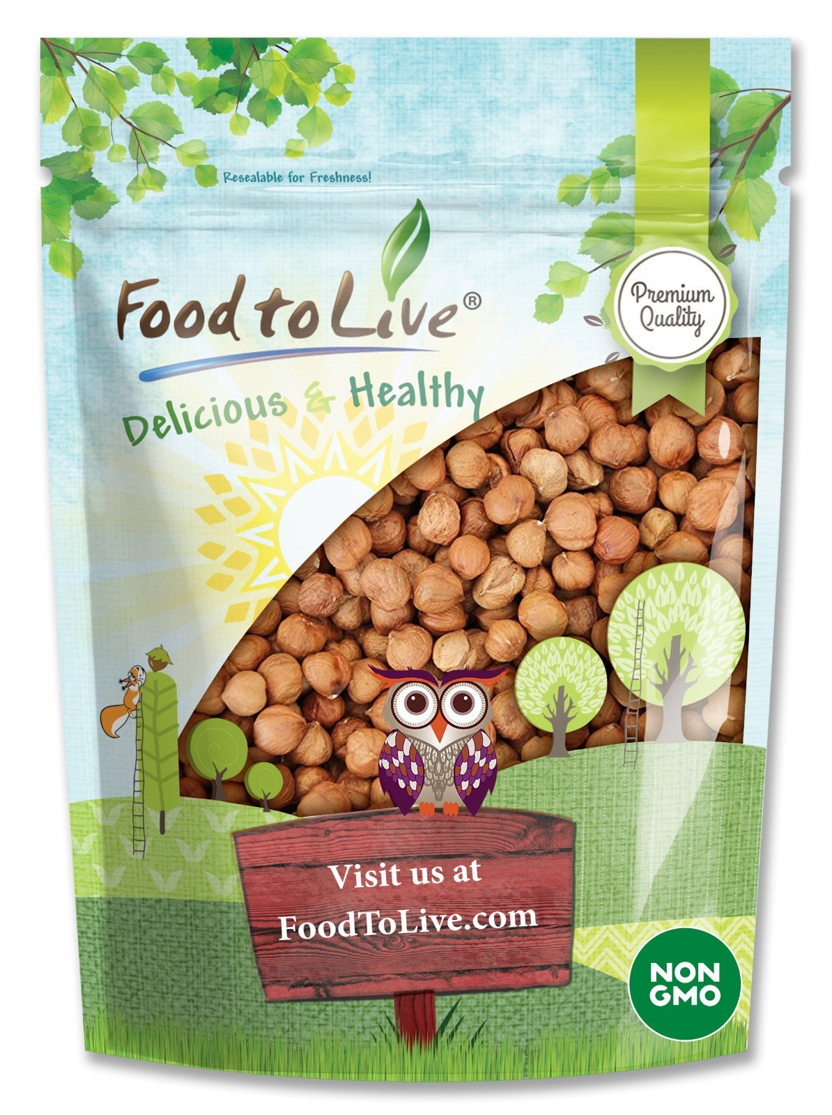 Raw Hazelnuts – Kosher, Raw, Vegan – by Food To Live