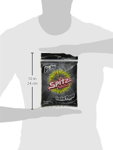 Spitz Cracked Pepper Flavored Sunflower Seeds 6oz Pack of 1 Nut and Seed Snack