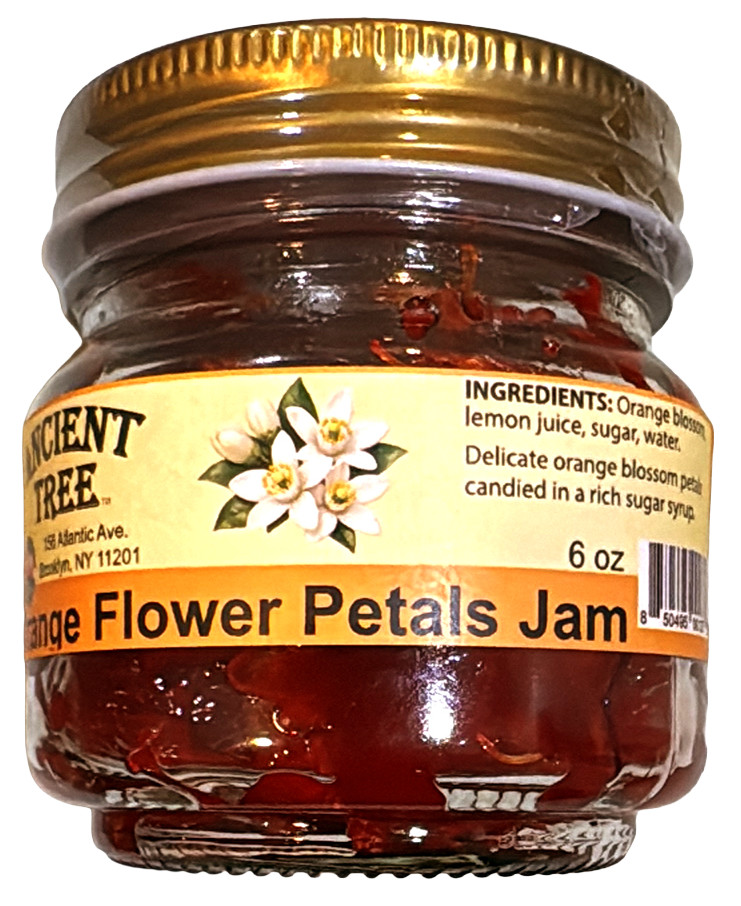 Ancient Tree Orange Flower Petals Jam – 6 oz Jar – Imported from Lebanon