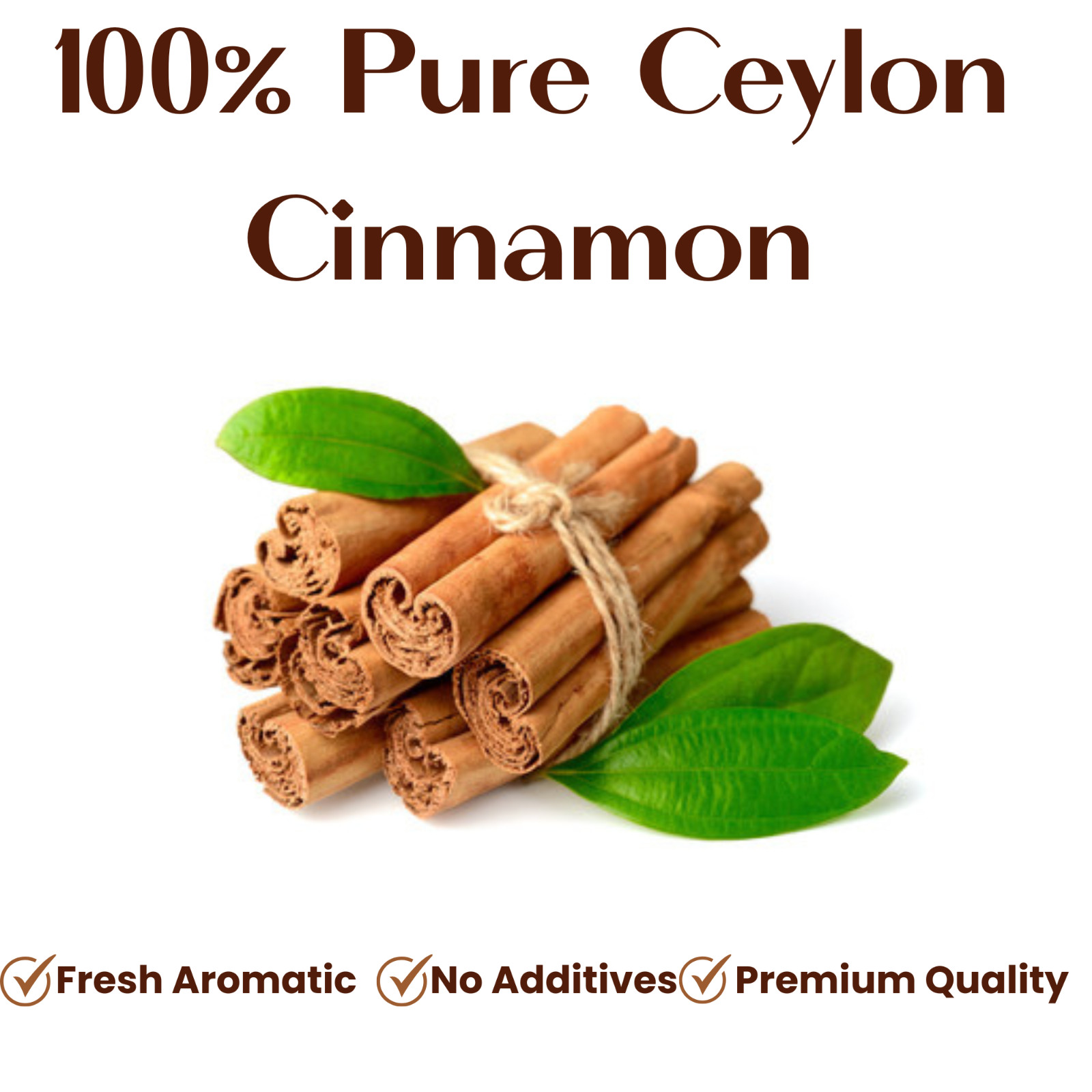 Premium Ceylon Alba Cinnamon Sticks Quills Organic Sri Lanka Fresh Free Ship