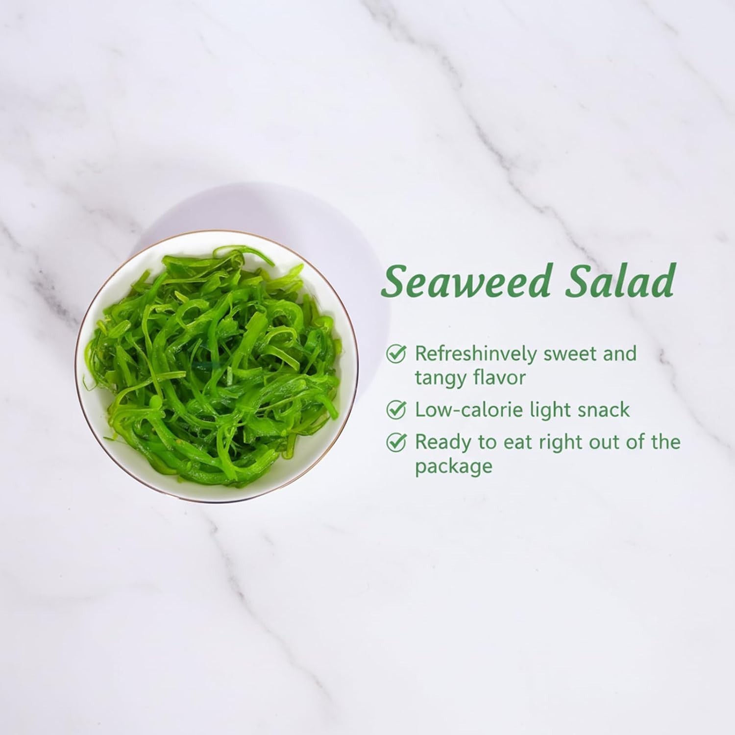 Delicious Wakame Seaweed Salad – 12.35oz, Perfect for Asian Cuisine Delights
