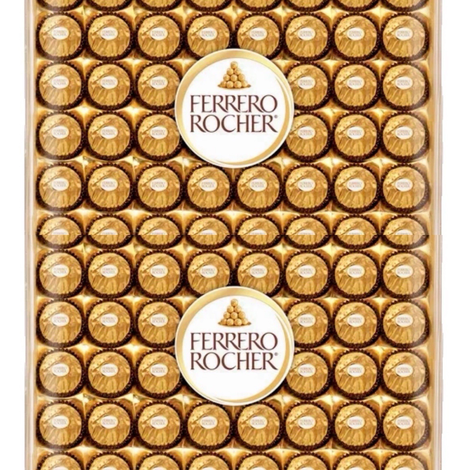 2 Packs Ferrero Rocher Fine Hazelnut Chocolates 48 ct, 21.2 oz Each, Total 96 ct