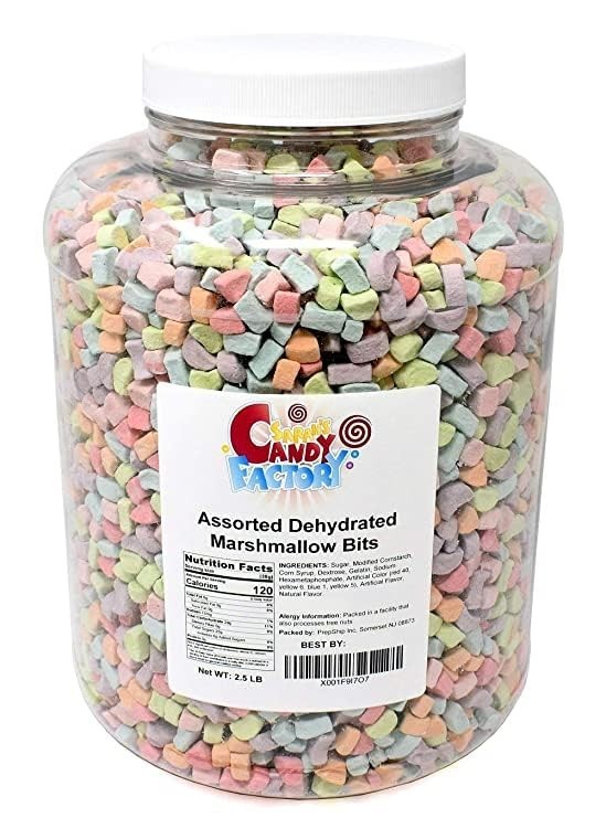 Assorted Dehydrated Marshmallow Bits, 2.5 lbs