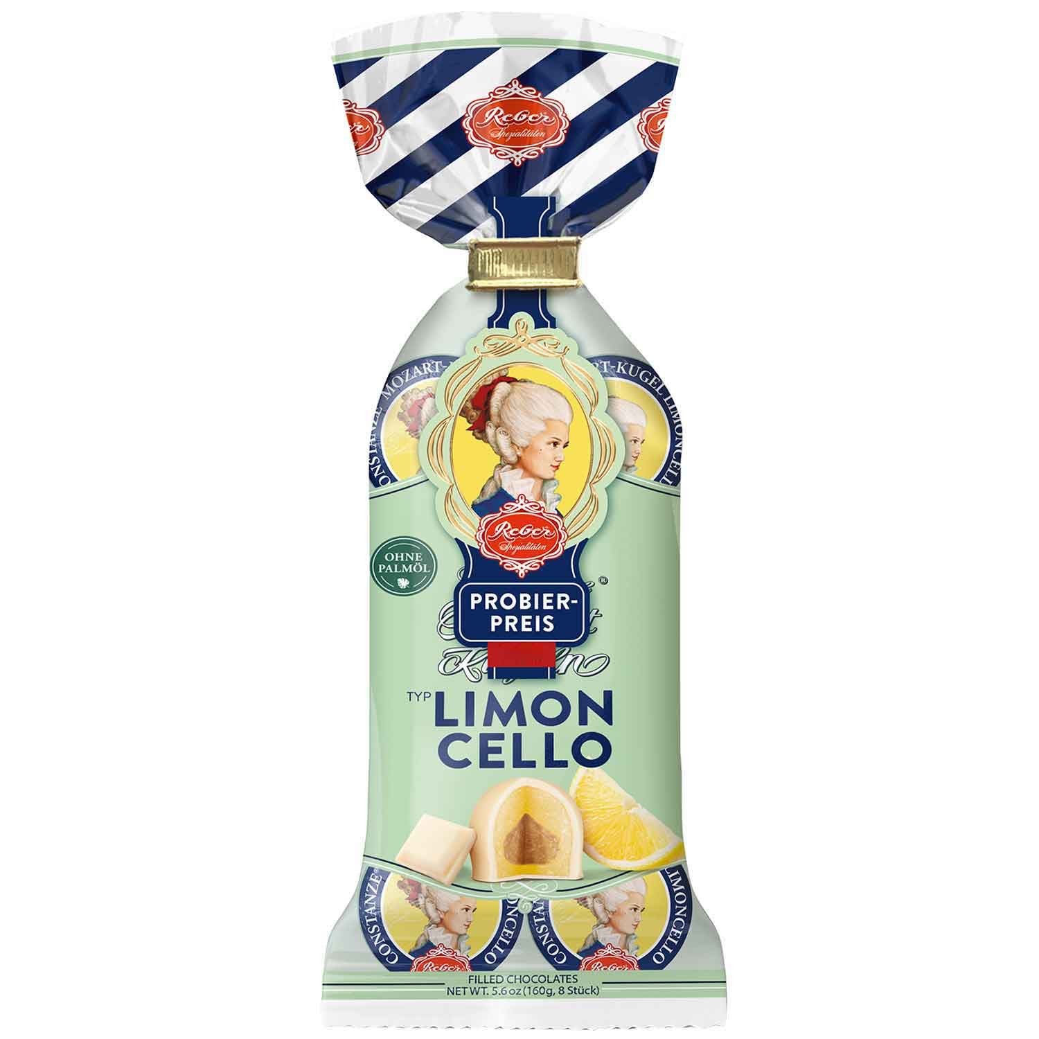 Reber Constanze Mozart marzipan LIMONCELLO flavor 160g -FREE SHIPPING-