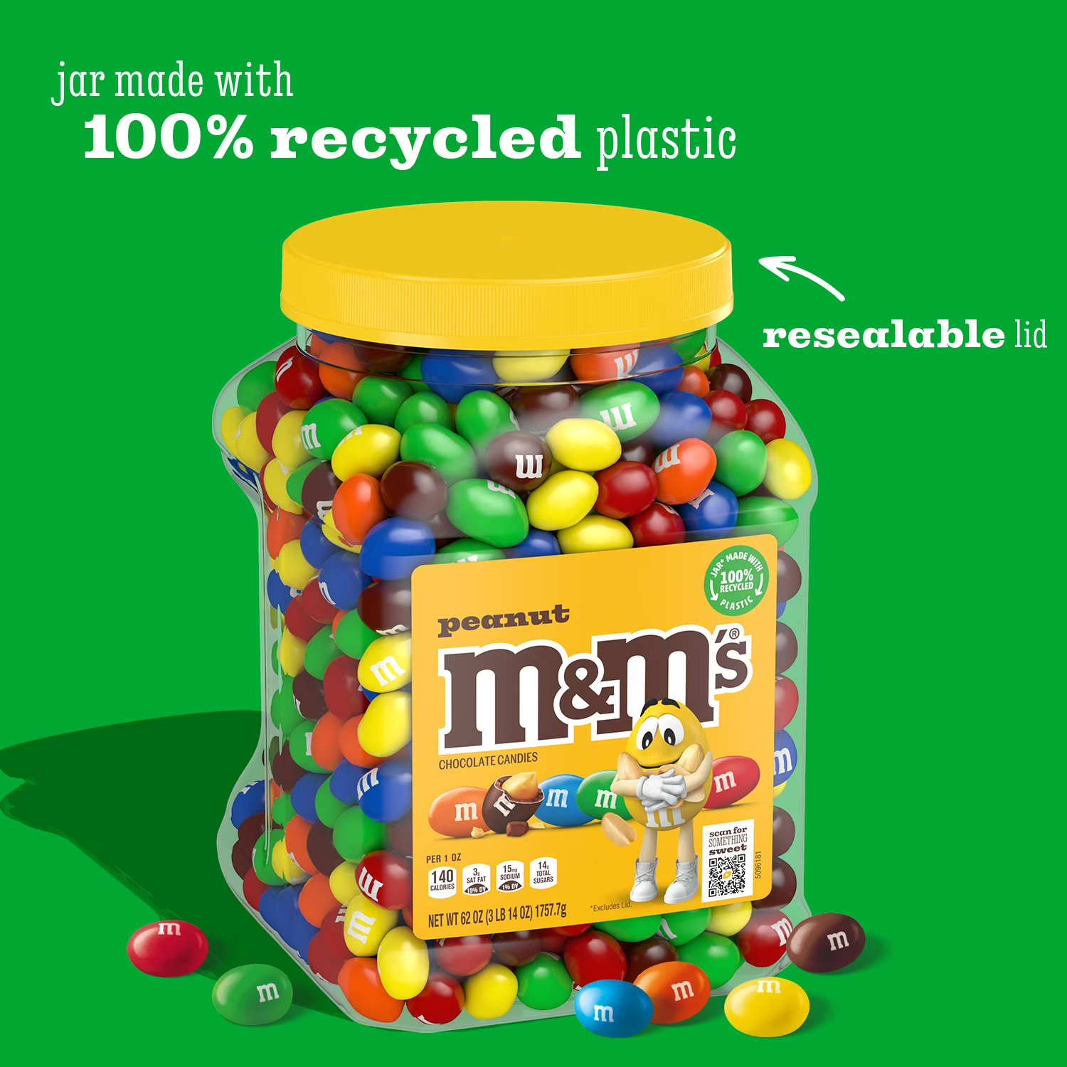 M&M’s Pantry Size Peanut Chocolate Candy – 62oz FREE Shipping