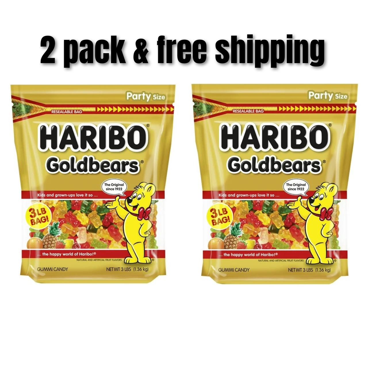 Haribo Goldbears Original Gummy Bears Bag, 3 Lb (2 Pack)