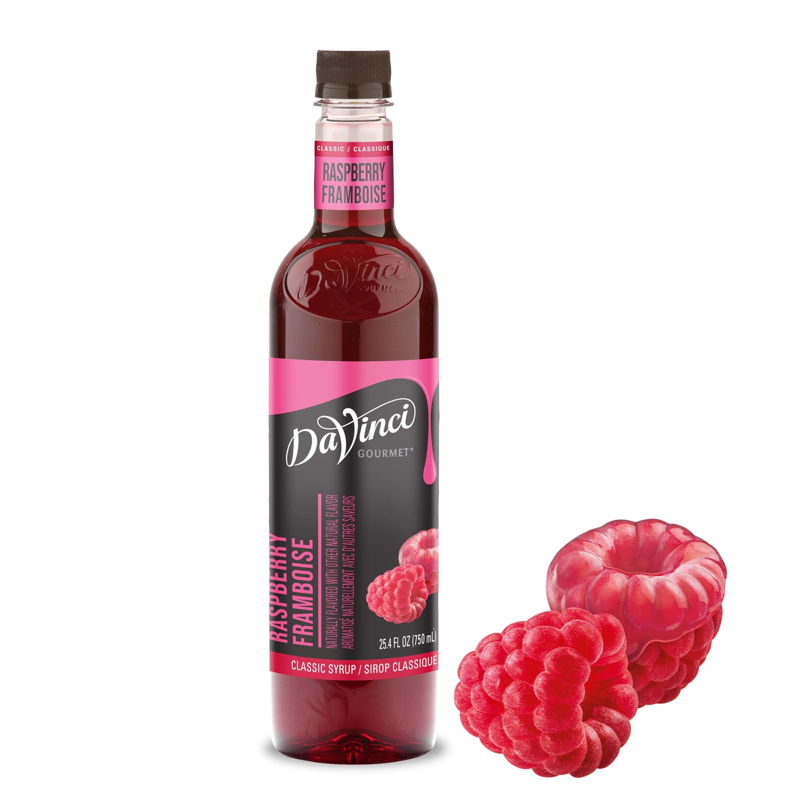 DaVinci Gourmet Classic Raspberry Syrup, 25.4 Fl Oz (Pack of 1),