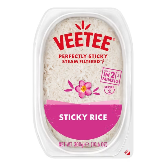 VEETEE Gluten Free Sticky Rice, 10.6 oz Tray